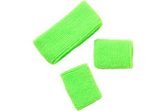 Sweatbands Neon Green - 3 pieces 1