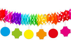Ghirlanda con ciondoli Colours Party - 4 metri