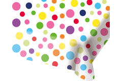 Happy Bday Table Cloth with Dots - 130x180 cm