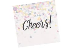 Cheers Pearl White Napkins - 16 pieces