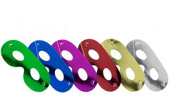 Multicolour Metallic Masks - 6 pieces 1