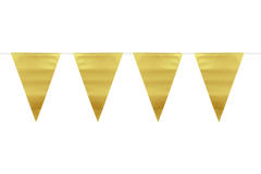 Bandierine metalliche dorate opache - 6 metri