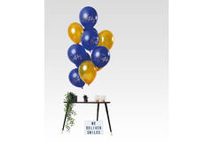 Ballonnen Elegant True Blue 33cm - 12 stuks 2