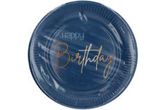Disposable Plates Elegant True Blue 23cm - 8 pieces 2