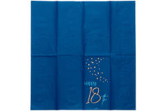 Napkins Elegant True Blue 18 Years 33x33cm - 10 pieces 4