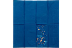 Napkins Elegant True Blue 50 Years 33x33cm - 10 pieces 4
