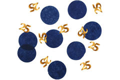 Confetti Elegant True Blue 25 Jaar - 25 gram