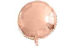 Balon foliowy Okrągły Różowe Złoto - 45 cm