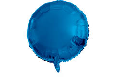 Palloncino Stagnola Rotondo Blu - 45 cm