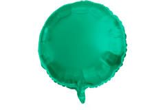 Balon foliowy Okrągły Zielony Metaliczne Mat - 45 cm