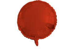 Folieballon Rond Rood Metallic Mat - 45 cm