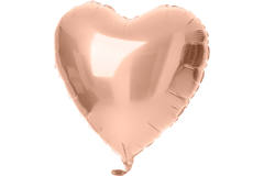 Balon foliowy w kształcie serca Różowe Złoto - 45 cm