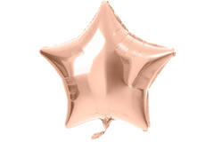 Balon foliowy w kształcie gwiazdy Różowe Złoto - 48 cm