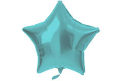 Folieballon Stervormig Pastel Aqua Metallic Mat - 48 cm