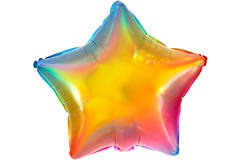 Balon foliowy w kształcie gwiazdy Yummy Gummy Rainbow - 48 cm