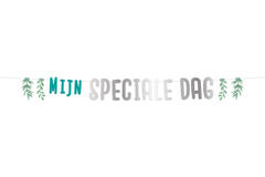 Banner con lettere 'Mijn Speciale Dag' - 1 metri