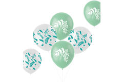 Ballons Natur Grün 33 cm - 6 Stück 1