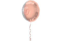 Foil Balloon Elegant Lush Blush 40 Years - 45cm
