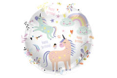 Balon foliowy Unicorns & Rainbows - 45 cm 1