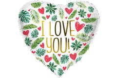 Balon foliowy w kształcie serca I Love You - 45 cm 1