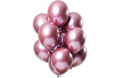 Ballons Mirror Effect Pink 33cm - 12 Stück