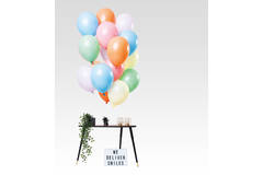 Ballons verschiedene Pastellfarben 33cm - 15 Stück 2