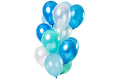 Ballons Blue Azure Metallic 33cm - 15 Stück 1