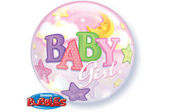 Baby Girl Ballon Mond Bubble - 56cm