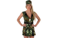 Costume da soldato dell'esercito sexy da donna L. 2