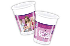 Violetta Disposable Cups 200 ml - 8 pieces 1