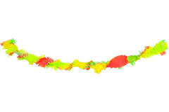 Neon Rainbow Crepe Paper Garland - 18 m