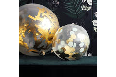 Balon XL z konfetti Sprinkles złoto - 61 cm 5