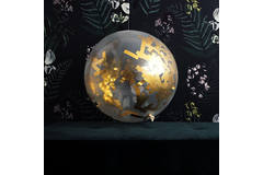 Ballon XL met Confetti Sprinkles Goudkleurig - 61 cm 4
