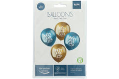 Balloons Shimmer 'Best Dad Ever!' 33cm - 4 pieces 2