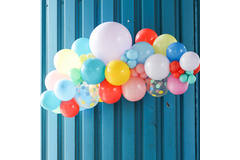 Ballonnen Pastel Stippen Meerkleurig 33cm - 6 stuks 4