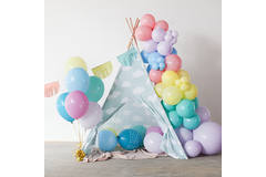 Ballonnen Pastel Sprinkles Meerkleurig 33cm - 6 stuks 5