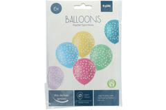 Ballonnen Pastel Sprinkles Meerkleurig 33cm - 6 stuks 2