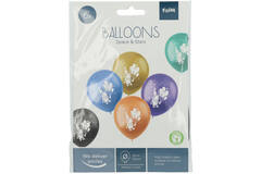 Ballons Shimmer Space & Stars Mehrfarbig 33cm - 6 Stück 2