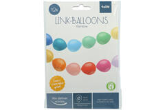 Knoopballonnen voor Ballonnenslinger Rainbow 16cm - 12 stuks 2