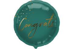 Foil Balloon 'Congrats' Green - 45cm 1