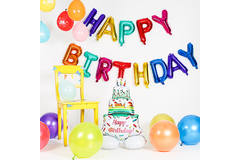 Palloncini Foil 'Happy Birthday' Multicolore 36cm - 13 pezzi 4