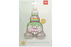 Balon foliowy z podstawą 'Happy Birthday!' Cake Time - 72 cm 2