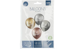 Ballonnen Shimmer '30 Years!' Electrum 33cm - 4 stuks 2