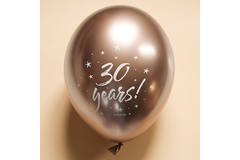 Ballonnen Shimmer '30 Years!' Electrum 33cm - 4 stuks 4