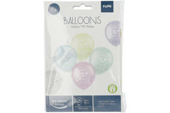 Balloons Pastel 11 Years Multicolored 33cm - 6 pieces 2