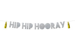 Buchstabengirlande Hip Hip Hooray - 1,6 Meter 2