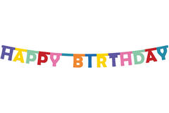 Letter Banner Happy Birthday Color Pop - 1.6 m 2