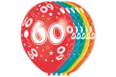 Palloncini Compleanno 60 Anni 5 pz