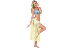 Hawaiian Skirt Yellow - 80 cm