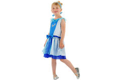 Sukienka Princess Cinderella dla dziewczynek - rozmiar M 116-134 1
